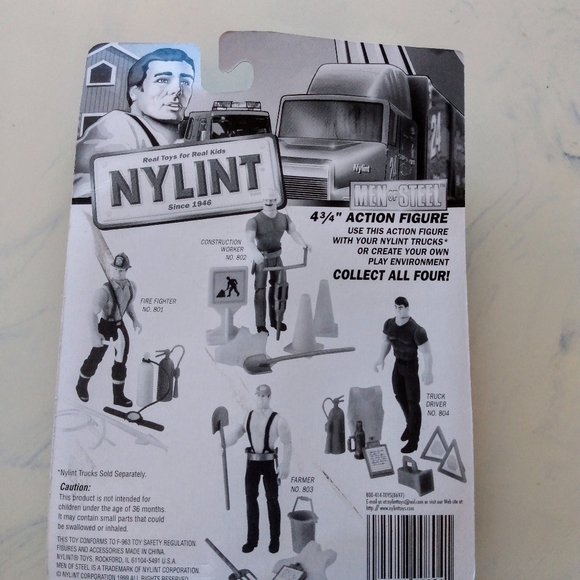 Vintage Nylint Ford Trucks Men of Steel Action Figure 1999 - Picture 2 of 5
